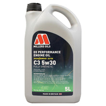 Load image into Gallery viewer, Millers Oils EE Performance C3 5w-30 Fully Synthetic Engine Oil 5L