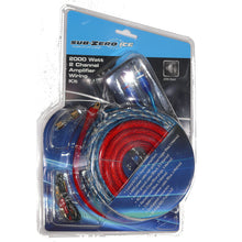 Load image into Gallery viewer, SUB ZERO Ice Wiring Kit, 2000W 2-Channel Amp Deluxe - Red