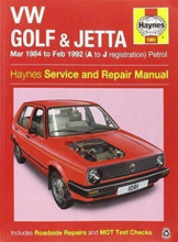 Load image into Gallery viewer, Haynes VW Golf &amp; Jetta Mk 2 Petrol (84 - 92) Service and Repair Manual