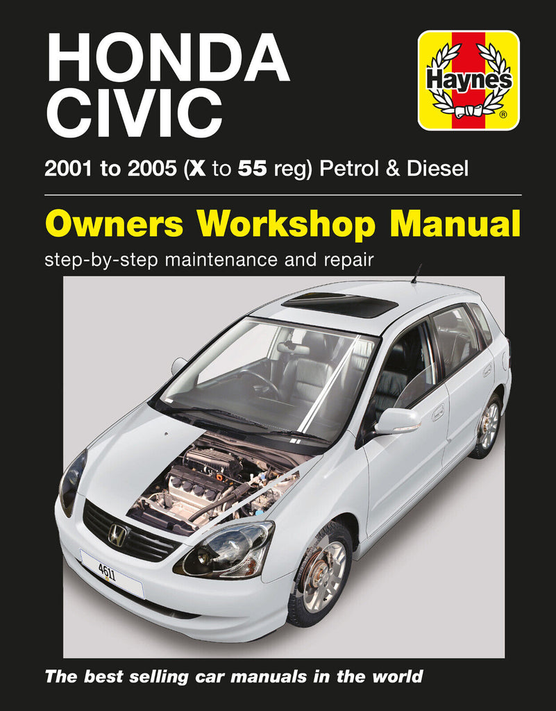 Haynes Honda Civic Petrol & Diesel (2001 - 2005) Repair Manual
