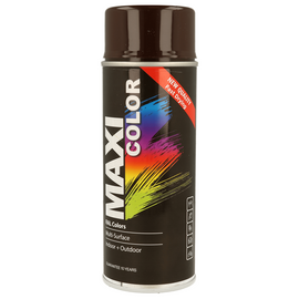 Maxi Color Gloss Chocolate Brown Spray Paint Fast Drying Indoor & Outdoor 400ml