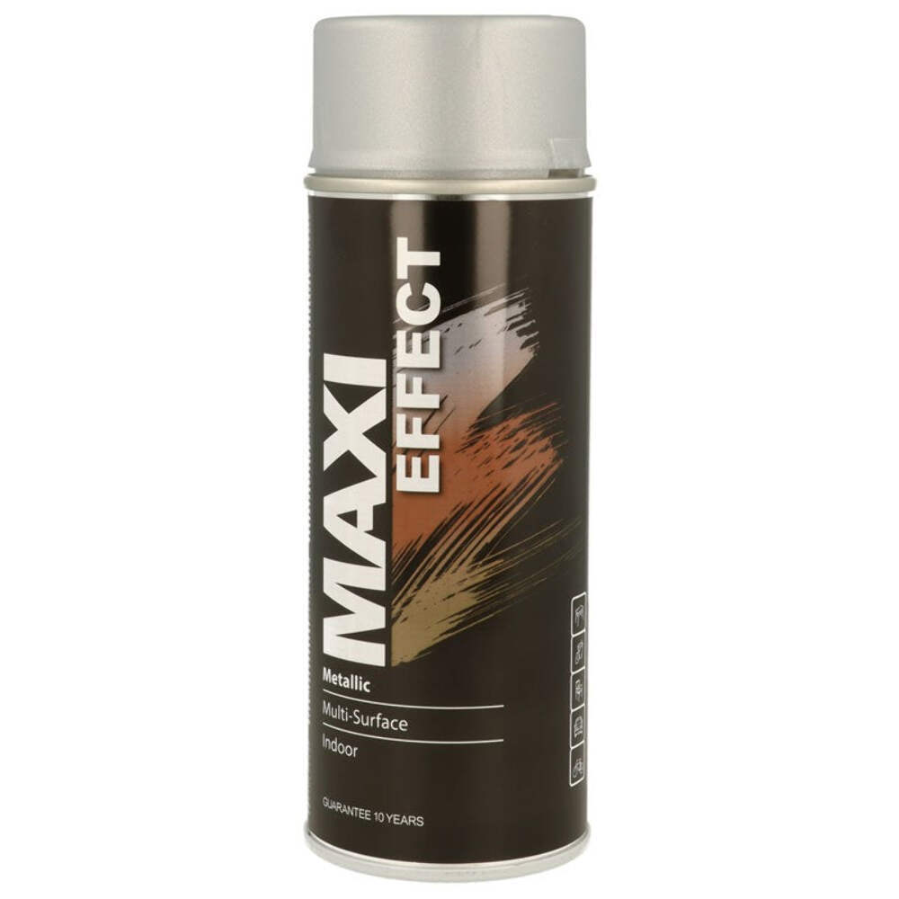 Maxi Color maxi effect Metallic Silver Spray Paint 400ml