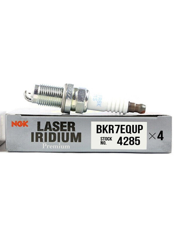 NGK Laser Platinum Premium Spark Plugs BKR7EQUP 4 Pack