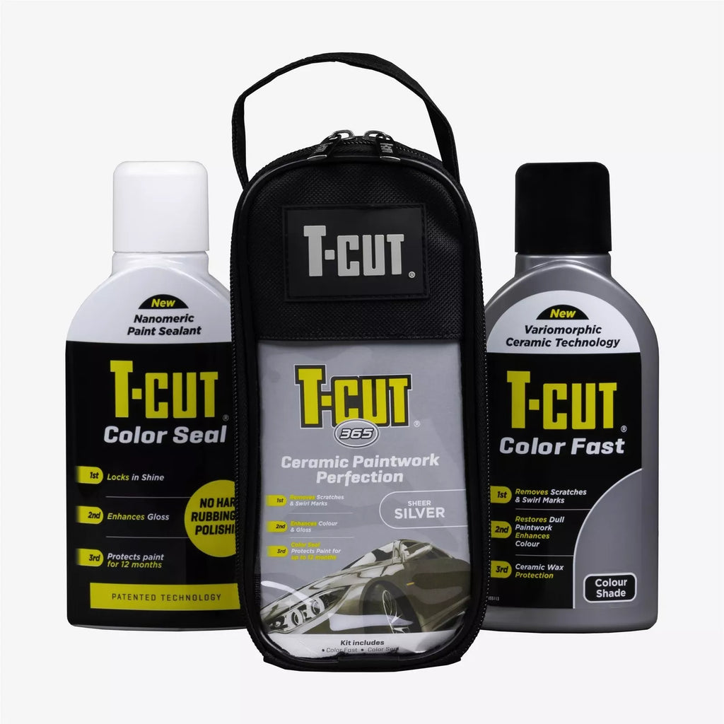 T-Cut 365 Sheer Silver Paintwork Perfection Car Polish & Restorer Fast Seal Kit