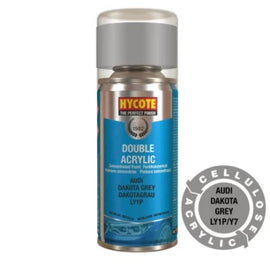 Hycote Audi Dakota Grey Metallic Double Acrylic Spray Paint 150ml - XDAD505