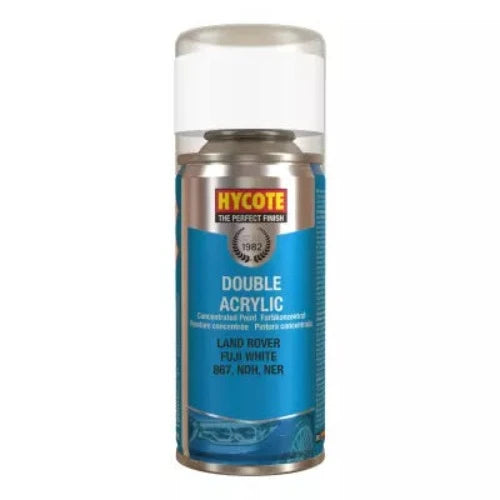 Hycote Land Rover Fuji White Double Acrylic Spray Paint 150ml