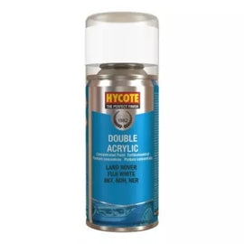 Hycote Land Rover Fuji White Double Acrylic Spray Paint 150ml