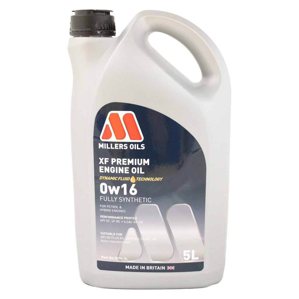 Millers Oils XF Premium 0W-16 Fully Synthetic Engine Oil 5L
