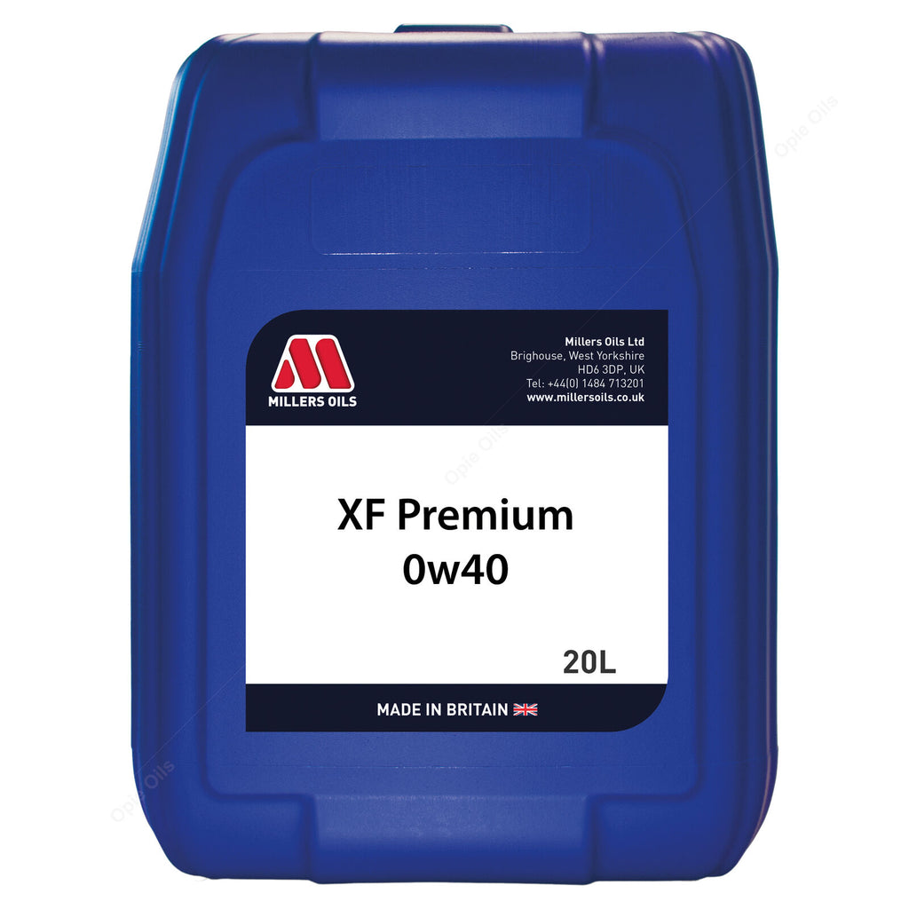 Millers Oils XF Premium 0W-40 Fully Synthetic Engine Oil 20L