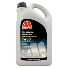 Load image into Gallery viewer, Millers Oils XF Premium 5W-50 Fully Synthetic Engine Oil 5L