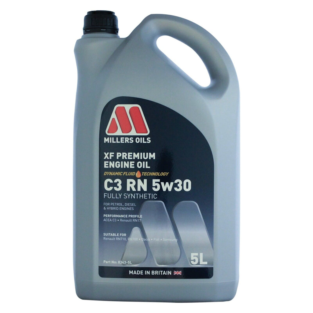 Millers Oils XF Premium C3 RN 5W-30 Fully Synthetic Engine Oil 5L