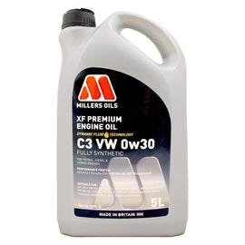 Millers Oils XF Premium C3 VW 0W-30 Fully Synthetic Engine Oil 5L