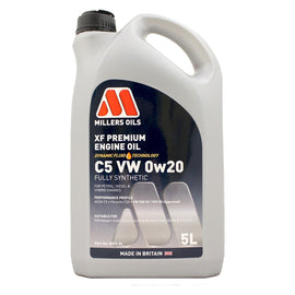 Millers Oils XF Premium C5 VW 0W-20 Fully Synthetic Engine Oil 5L