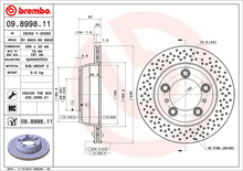 Load image into Gallery viewer, Brembo Painted Brake Disc, 09.8998.11
