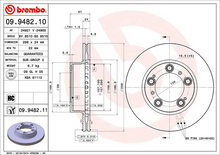 Load image into Gallery viewer, Brembo Painted Brake Disc, 09.9482.11