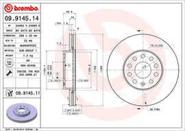 Brembo Painted Brake Disc, 09.9145.11