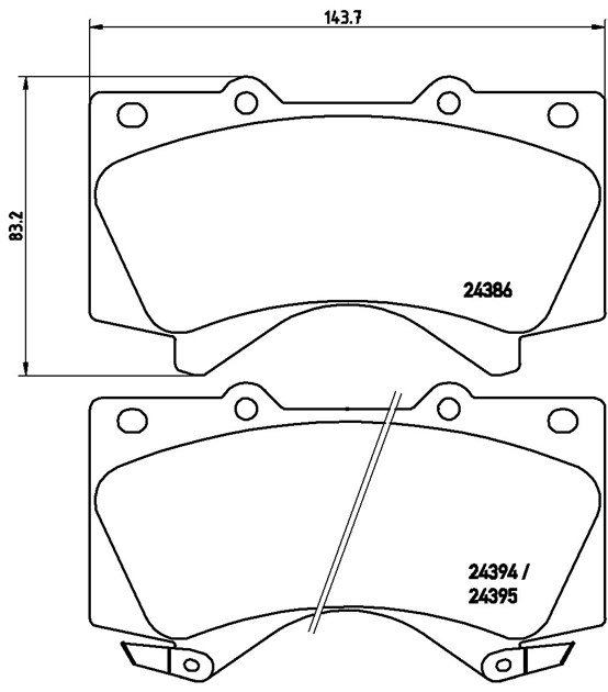 Brembo Brake Pad, P 83 107