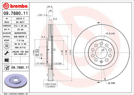 Brembo Painted Brake Disc, 09.7880.11