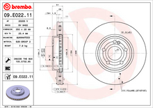 Load image into Gallery viewer, Brembo Painted Brake Disc, 09.E022.11