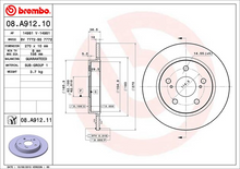Load image into Gallery viewer, Brembo Painted Brake Disc, 08.A912.11