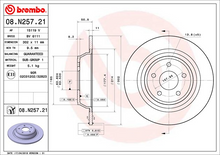 Load image into Gallery viewer, Brembo Painted Brake Disc, 08.N257.21