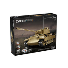 Load image into Gallery viewer, CaDA 1/35 RC Panther Tank RC Brick Construction Kit 907 Piece C61073W Ages 14+