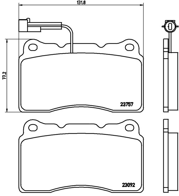 Brembo Brake Pad, P 23 115
