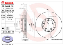 Load image into Gallery viewer, Brembo Painted Brake Disc, 09.C644.11