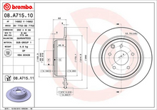 Load image into Gallery viewer, Brembo Painted Brake Disc, 08.A715.11