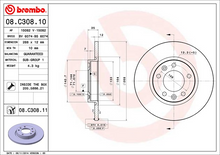 Load image into Gallery viewer, Brembo Brake Disc, 08.C308.11