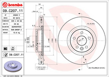 Load image into Gallery viewer, Brembo Painted Brake Pad, 09.C207.11