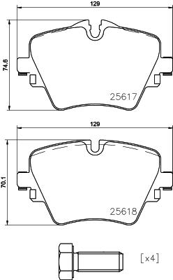 Brembo Brake Pad, P 06 093