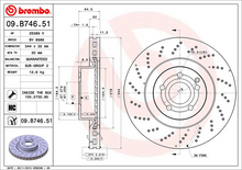 Load image into Gallery viewer, Brembo Painted Brake Disc, 09.B746.51