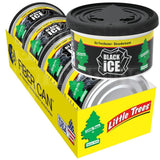Little Trees Box-4 Fiber Cans Black ice