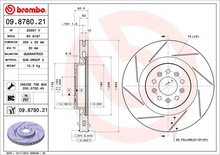 Load image into Gallery viewer, Brembo Painted Brake Disc, 09.8780.21