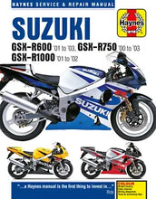 Load image into Gallery viewer, Suzuki GSX-R600 (01-03),GSX-R750 (00-03),GSX-R1000 (01-02) Haynes (Paperback)