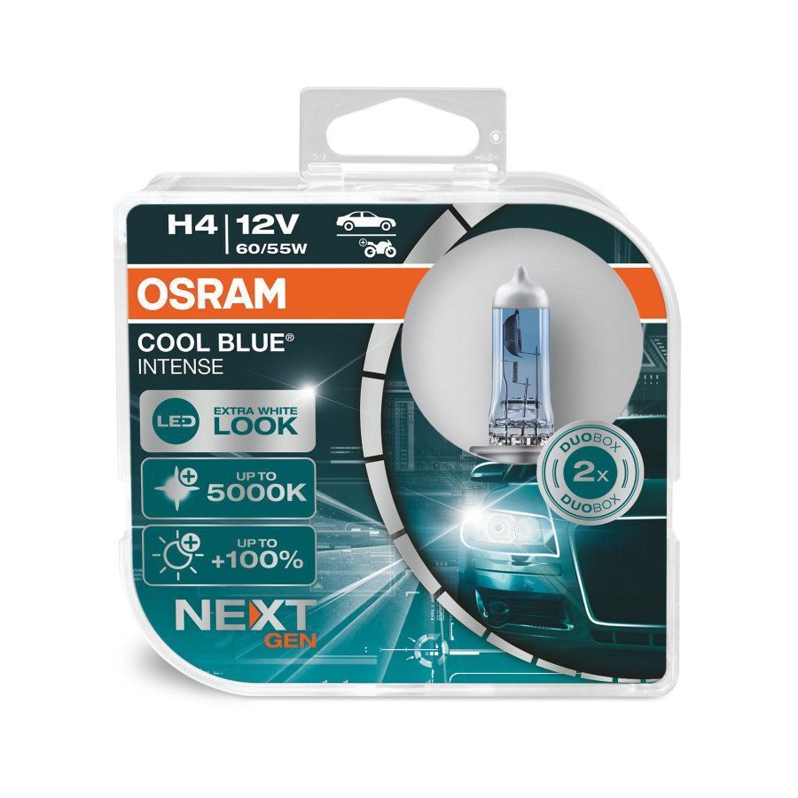 Osram H4 Cool Blue Intense H4 12V 60/55W Bulbs