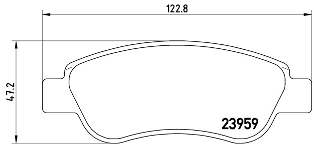 Brembo Brake Pad, P 61 081