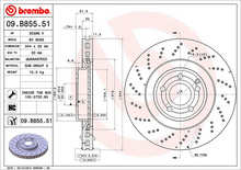 Load image into Gallery viewer, Brembo Painted Brake Disc, 09.B855.51