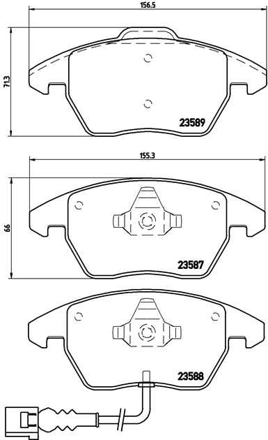 Brembo Brake Pad, P 85 075