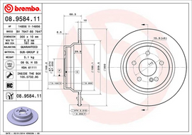 Brembo Painted Brake Disc, 08.9585.11