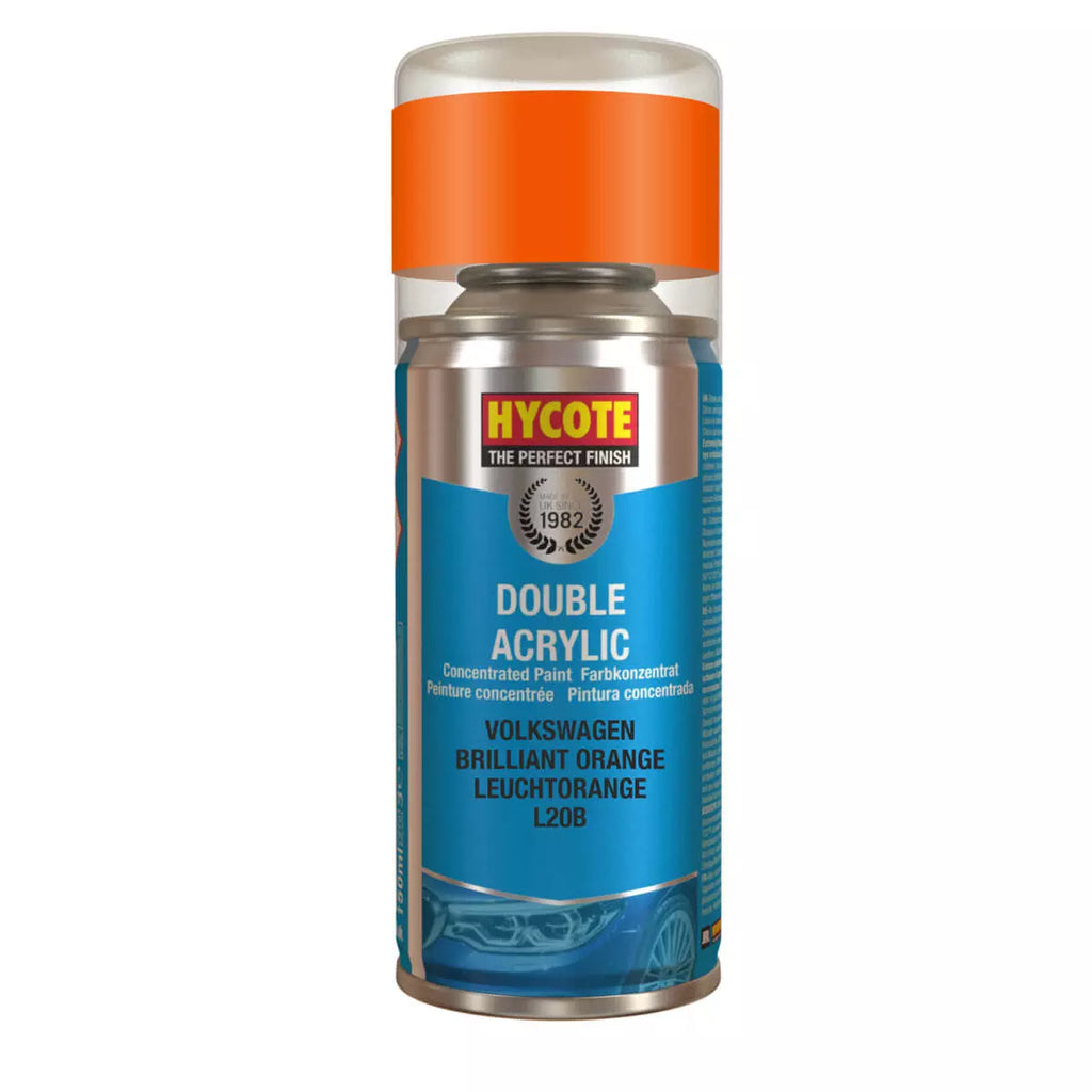 Hycote Volkswagen Brilliant Orange Double Acrylic Spray Paint 150ml
