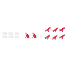 Load image into Gallery viewer, FMS 90MM SUPER SCORPION CONTROL HORNS RED