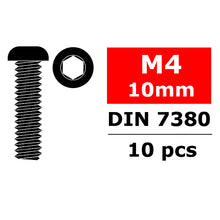 Load image into Gallery viewer, CORALLY STEEL SCREWS M4 X 10MM HEX BUTTON HEAD 10 PCS