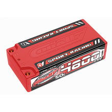 Load image into Gallery viewer, CORALLY SPORT RACING 50C LIPO BATTERY 4800MAH 7.4V SHORTY 2S 4MM BULLIT