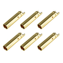 Load image into Gallery viewer, CORALLY BULLIT CONNECTOR 4.0MM FEMALE GOLD PLATED ULTRA LOW RESISTANCE 6PCS