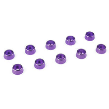 Load image into Gallery viewer, CORALLY ALUMINIUM WASHER FOR M2.5 SOCKET HEAD SCREWS OD=7MM PURPLE 10PCS