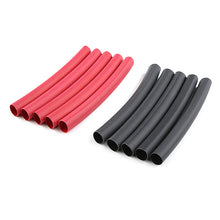 Load image into Gallery viewer, CORALLY SHRINK TUBING 6.4MM RED + BLACK 10 PCS