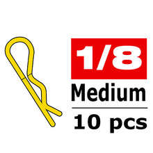 Load image into Gallery viewer, CORALLY BODY CLIPS 45 BENT MEDIUM GOLD 10 PCS