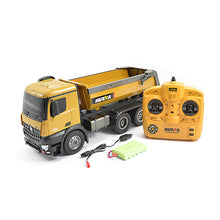 Load image into Gallery viewer, HUINA RC TIPPER/DUMP TRUCK 2.4G 10CH WITH DIE CAST METAL PARTS